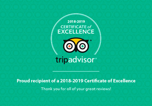 Certificate of excellence TripAdvisor- Inca World