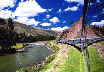 Taking the train to Aguas Calientes and Machu Picchu