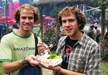 Sampling Lima's banner dish, ceviche, at Mistura