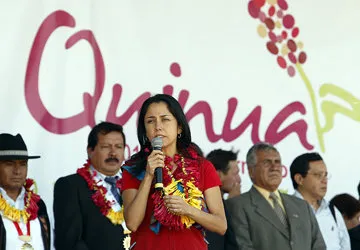 The First Lady of Peru is a Quinua spokeperson as well