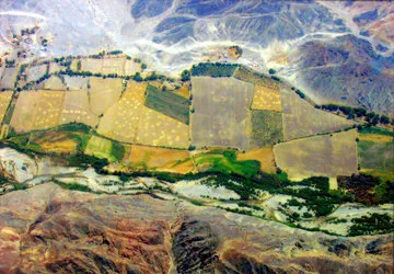Flying over the Nazca Valley in Southern Peru