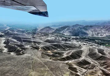 Flying over the Nazca Lines in Peru