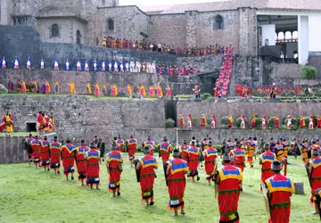 The Inti Raymi Sun Festival in Cusco, Peru. 