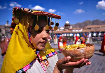The Inti Raymi Sun Festival in Cusco, Peru. 