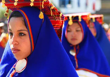 The Inti Raymi Sun Festival in Cusco, Peru. 