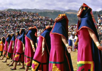 The Inti Raymi Sun Festival in Cusco, Peru. 