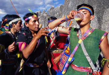 The Inti Raymi Sun Festival in Cusco, Peru. 