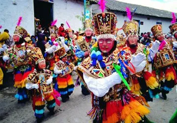 The Virgin of Paucartambo Festival in Peru.
