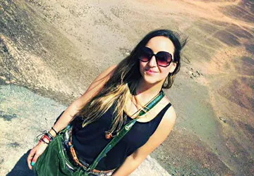 In the Nazca desert in Peru