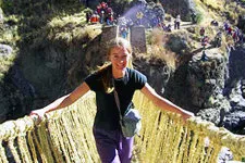 Cover. Crossing Qeswachaka, the last Inca Bridge, in Peru