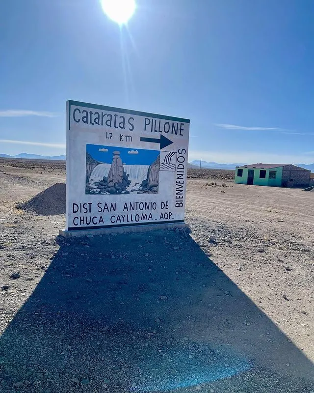 Camino a las cataratas pillones arequipa