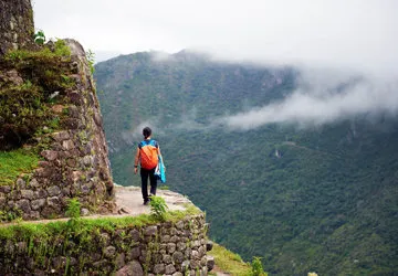 Hiking the Inca Trail to Machu Picchu in Peru.
