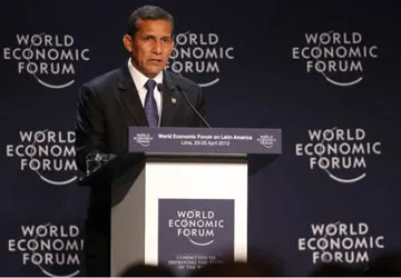 Peru's President Ollanta Umala at the WEF in Lima