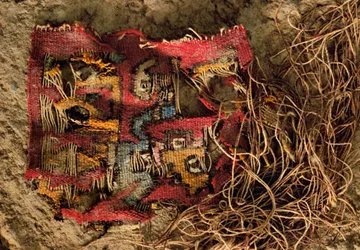 Fragment of a richly patterned Wari tunic