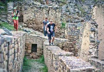 Inca Ruins of Ollantaytambo in the Sacred Valley of Peru