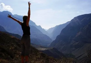 The landscape of Colca Canyon near Arequipa, Peru