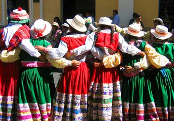 Friendship Parade (Corso de Amistad) in Arequipa, Peru