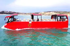 Mini. Amphibious tour bus in Lima, Peru