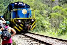 Cover. Waiting for train to Aguas Calientes