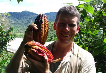 Learning about chocolate on a cacao tour in Peru