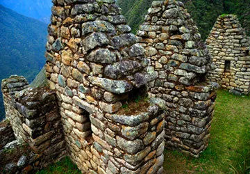 Winay Wayna along the Inca Trail to Machu Picchu in Peru