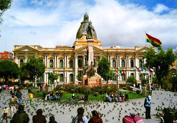 Government Palace in Plaza Murillo in La Paz, Bolivia