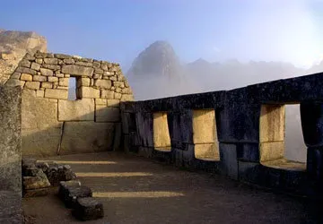 Temple of Three Windows at Machu Picchu Archeological Site.