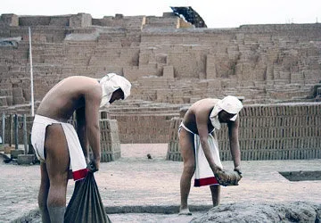 One of the exhibits showing the site's pre-Columbian life