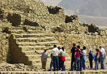 Exploring the ruins of the Sacred City of Caral