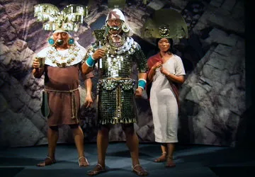 Display at Tombs of Sipán Museum in Lambayeque Peru