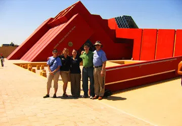 Outside of the Royal Tombs of Sipán Museum in northern Pe