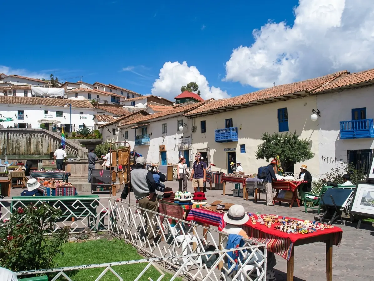 feria en la plaza san blas