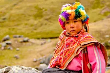 Niña pobladora de las alturas de Lares