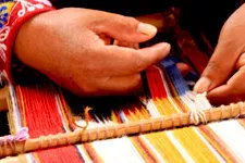 Formación de figuras en los tejidos, Awanacancha Cusco