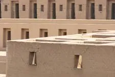 Construcciones en las ruinas de Pachacamac