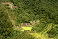 The Inca ruins of Choquequirao Archeological Complex near Cu