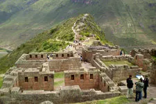 Pisac Ruins in the Sacred Valley of the Incas outside Cusco 
