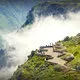 View of Condors Cross in Colca Canyon near Arequipa, Peru
