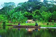 Boat ride to San Miguel de Bala in the Bolivia Amazon jungle