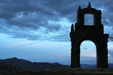 Iconic Killi Killi lookout overlooking La Paz, Bolivia at ni