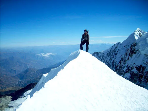 Climbing Huayna Potosi