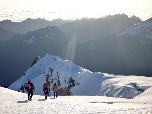 Climbing Huayna Potosi
