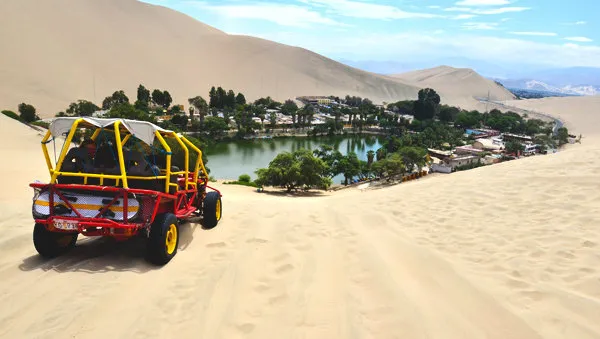 Sandboarding at Huacachina Oasis