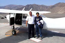 Light aircraft used for flight over the Nazca Lines in Peru.