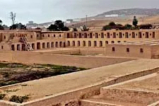Ruins of Pachacamac Oracle Archeological Complex in Lima, Pe