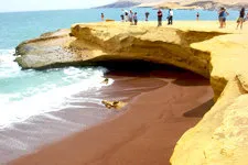 Beach of Paracas Reserve in Ica, Peru, near Lima.