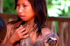 Niña de la etnia Yaguas, Iquitos