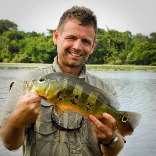 Cover Photo. Fishing for Piranha in the Amazon jungle in Per