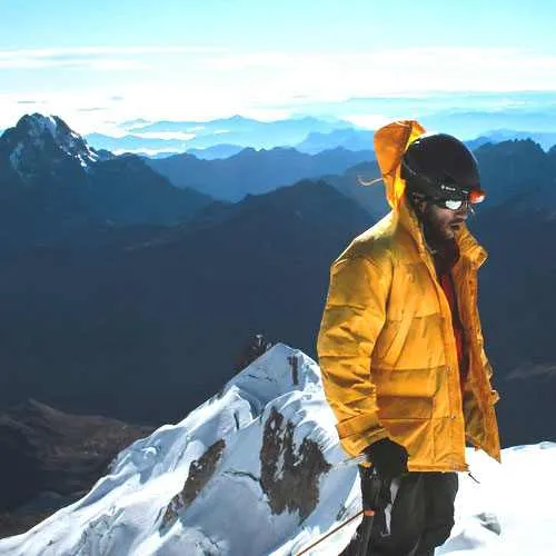 Cover Photo. Tackling snowy Mt. Huayna Potosi near La Paz Bo