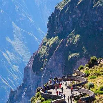 Cover Photo. View of Condors Cross in Colca Canyon, Arequipa